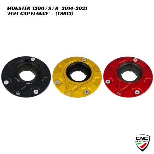 CNC Billet Fuel Cap Flange - TSB13 - Ducati Monster 1200 / S / R 2014-2021