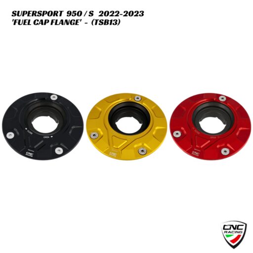 CNC Billet Fuel Cap Flange - TSB13 - Ducati Supersport 950 / S 2022-2023