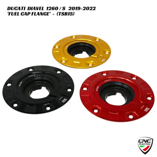 CNC Billet Fuel Cap Flange - TSB15 - Ducati Diavel 1260 / S 2019-2022