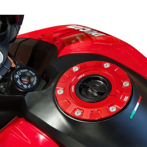 CNC Billet Fuel Cap Flange - TSB15 - Ducati Hypermotard 950 / SP 2019-2023