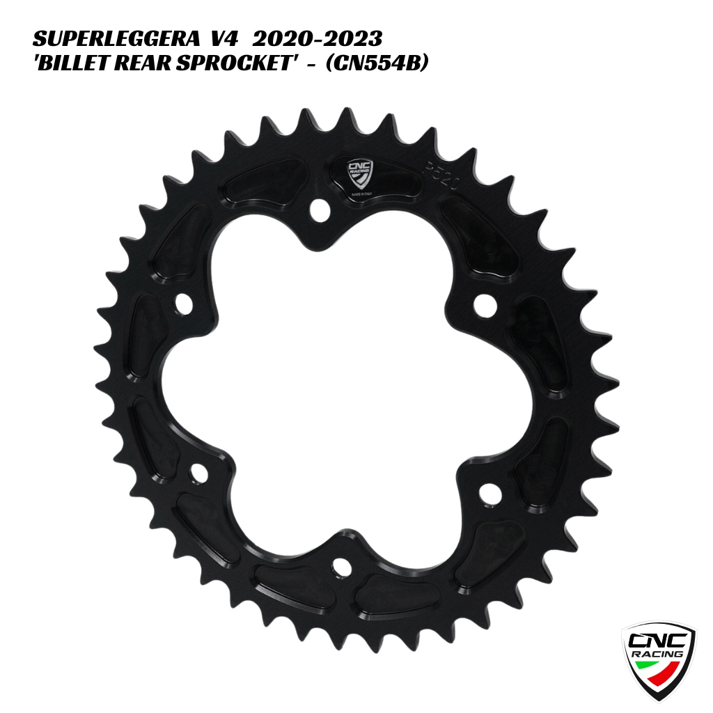 CNC Billet Rear Sprocket Z41 P520 - CN554B - Ducati Superleggera V4 2020-2023