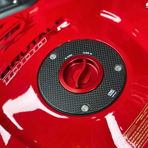 CNC Carbon Fiber Fuel Cap Flange - TSB25 - Ducati Hypermotard 950 / SP 2019-2023