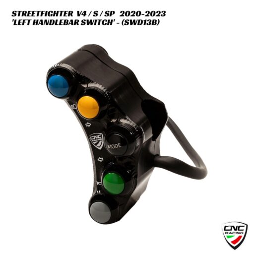 CNC Left Handlebar Switch BLACK - SWD13B - Ducati Streetfighter V4 / S / SP 2020-2023