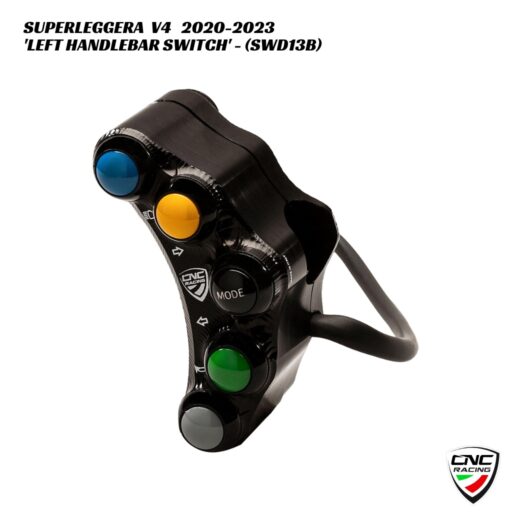 CNC Left Handlebar Switch BLACK - SWD13B - Ducati Superleggera V4 2020-2023