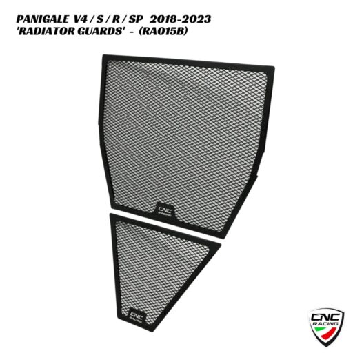 CNC Radiator & Oil Cooler Guards - RA015B - Ducati Panigale V4 / S / R / SP 2018-2023