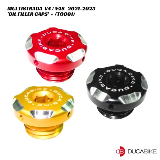 DucaBike Billet Oil Filler Cap - TOO01 - Ducati Multistrada V4 / V4S 2021-2023