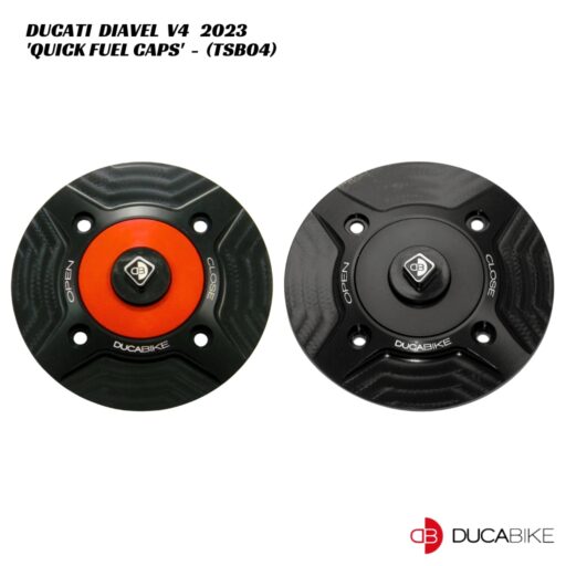DucaBike Billet Quick Release Fuel Cap - TSB04 - Ducati Diavel V4 2023