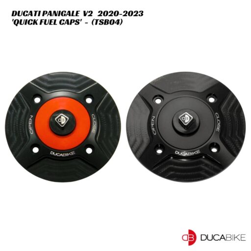 DucaBike Billet Quick Release Fuel Cap - TSB04 - Ducati Panigale V2 2020-2023