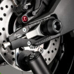 LighTech Front & Rear Axle Slider Kit BLACK - WAPAP401 - Aprilia Tuono V4 2011-2022