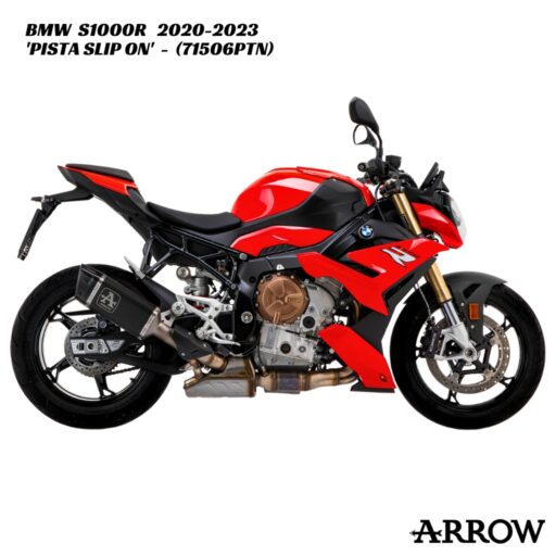 Arrow Pista Dark Titanium Slip-On - 71506PTN - BMW S1000R / M1000R 2020-2023