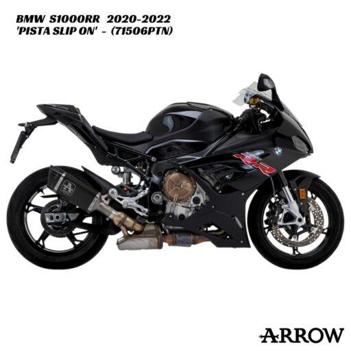 Arrow Pista Dark Titanium Slip-On - 71506PTN - BMW S1000RR / M1000RR 2020-2022