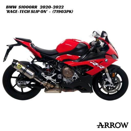 Arrow Race-Tech Titanium Slip-On & Mid-Pipe - 71903PK - BMW S1000RR / M1000RR 2020-2022