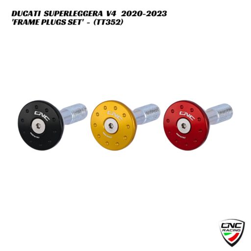 CNC Billet Frame Plug Set - TT352 - Ducati Superleggera V4 2020-2023