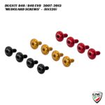 CNC Billet Front Mudguard Screws - 4pc - KV320 - Ducati 848 / 848 EVO 2007-2013