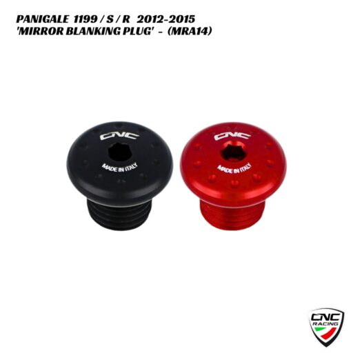 CNC Billet Mirror Blanking Plug - MRA14 - Ducati Panigale 1199 / S / R 2012-2015