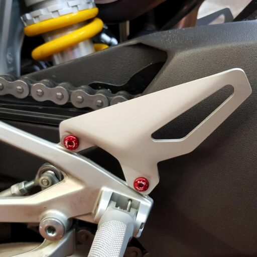 CNC Billet OEM Heel Guard Screws - 4pc - KV398 - Ducati Panigale 1199 / S / R 2012-2015
