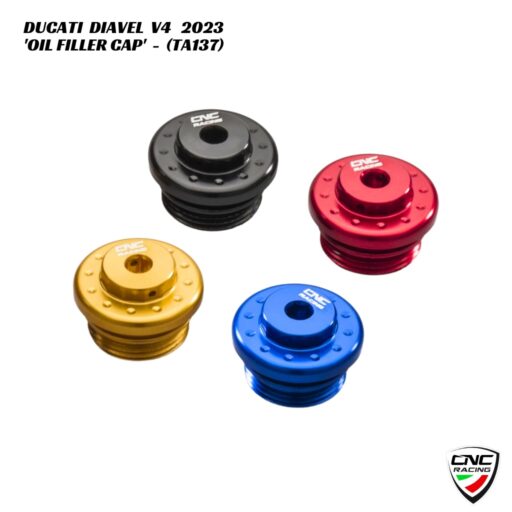 CNC Billet Oil Filler Cap - TA137 - Ducati Diavel V4 2023