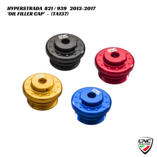 CNC Billet Oil Filler Cap - TA137 - Ducati Hyperstrada 821 / 939 2013-2017