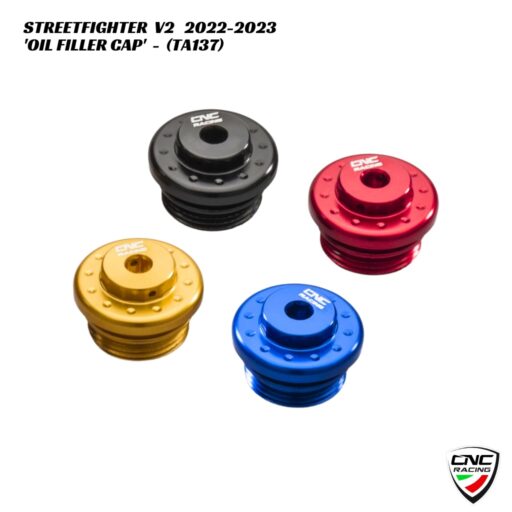 CNC Billet Oil Filler Cap - TA137 - Ducati Streetfighter V2 2022-2023