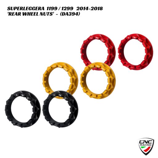 CNC Billet Rear Wheel Nuts Kit - DA394 - Ducati 1199 / 1299 Superleggera 2014-2018