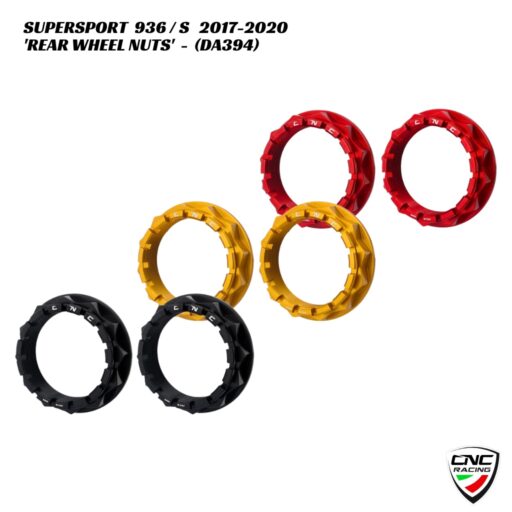 CNC Billet Rear Wheel Nuts Kit - DA394 - Ducati Supersport 936 / S 2017-2020