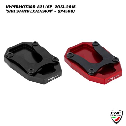 CNC Billet Side Stand Extension - BM500 - Ducati Hypermotard 821 / SP 2013-2015