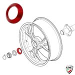 CNC Conical Rear Wheel Spacer - DAA01 - Ducati Panigale 1299 / S / R 2015-2017