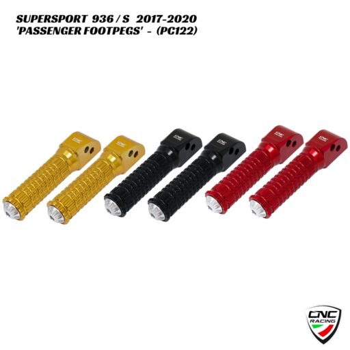 CNC Folding Passenger Footpegs - PC122 - Ducati Supersport 936 / S 2017-2020