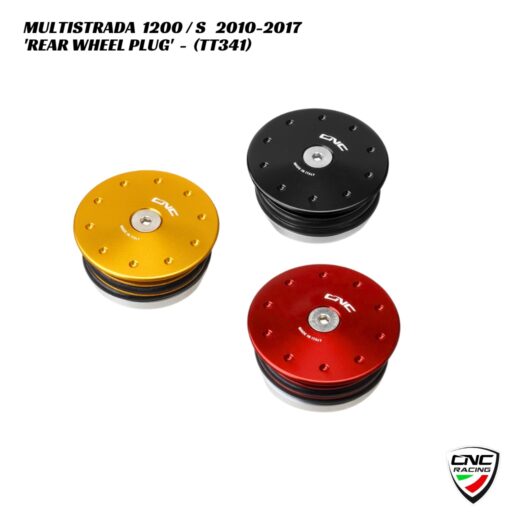CNC Rear Wheel Plug - RIGHT - TT341 - Ducati Multistrada 1200 / S 2010-2017