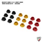 CNC Ring Gear Nuts - 6pc - DA388 - Ducati 1098 / S / R 2007-2009