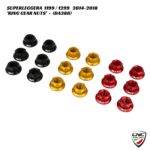 CNC Ring Gear Nuts - 6pc - DA388 - Ducati 1199 / 1299 Superleggera 2014-2018