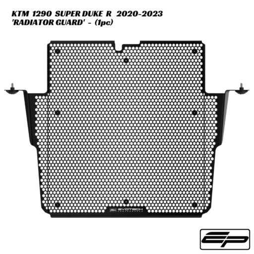 Evotech Aluminium Radiator Guard - 1pc - KTM 1290 Super Duke R 2020-2023