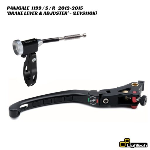 LighTech Brake Lever With Remote Adjuster - LEVS110K - Ducati Panigale 1199 / S / R 2012-2015
