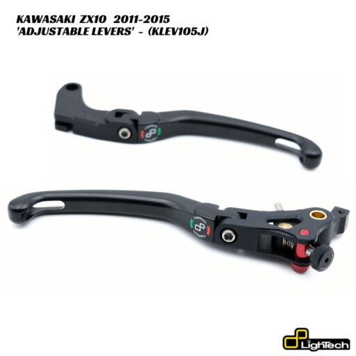 LighTech Folding Brake & Clutch Levers - KLEV105J - Kawasaki ZX10 2011-2015