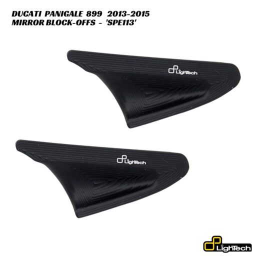 LighTech Mirror Block-Off Plates - SPE113 - Ducati Panigale 899 2013-2015