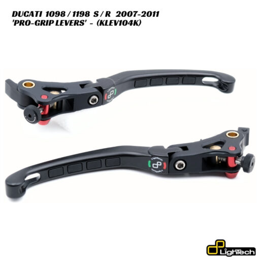 LighTech PRO-GRIP Brake & Clutch Levers - KLEV104K - Ducati 1098 / 1198 / S / R 2007-2011