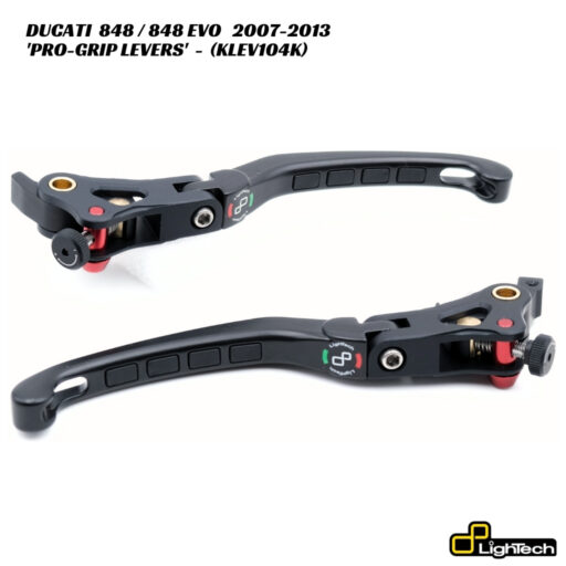 LighTech PRO-GRIP Brake & Clutch Levers - KLEV104K - Ducati 848 / 848 EVO 2007-2013