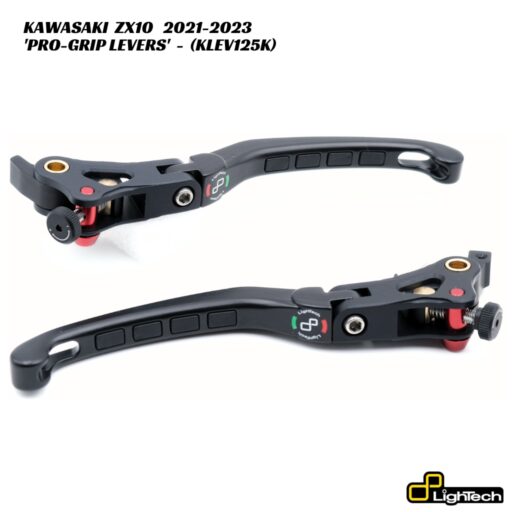 LighTech PRO-GRIP Brake & Clutch Levers - KLEV125K - Kawasaki ZX10 2021-2023