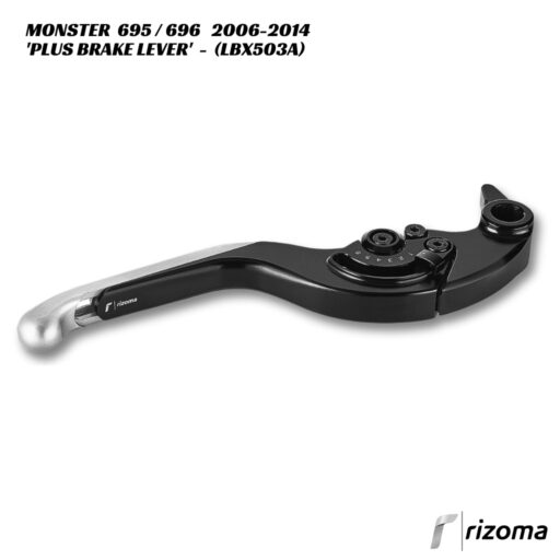 Rizoma PLUS Adjustable Brake Lever - LBX503A - Ducati Monster 695 / 696 2006-2014