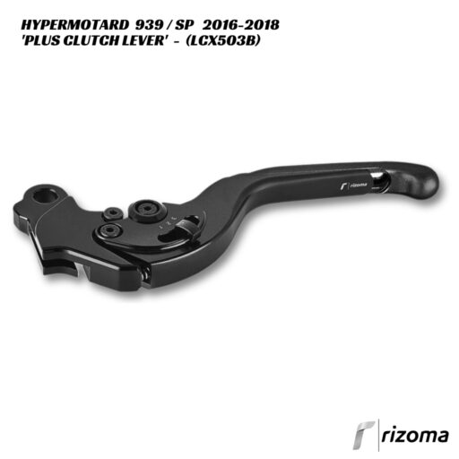 Rizoma PLUS Adjustable Clutch Lever - LCX503B - Ducati Hypermotard 939 / SP 2016-2018