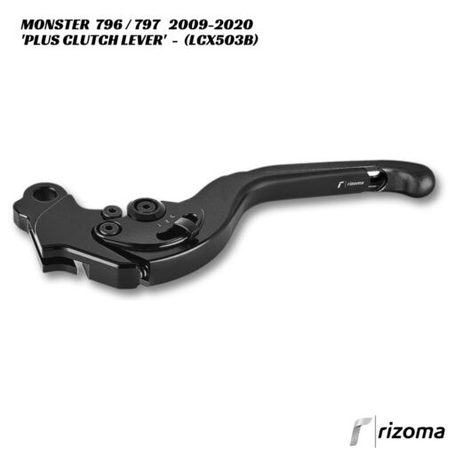 Rizoma PLUS Adjustable Clutch Lever - LCX503B - Ducati Monster 796 / 797 2009-2020