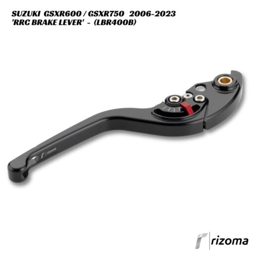 Rizoma RRC Adjustable Brake Lever - LBR400B - Suzuki GSXR600 / GSXR750 2006-2023
