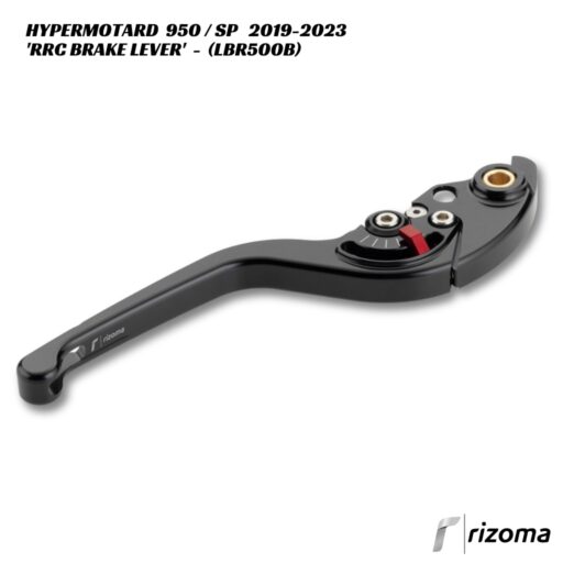 Rizoma RRC Adjustable Brake Lever - LBR500B - Ducati Hypermotard 950 / SP 2019-2023