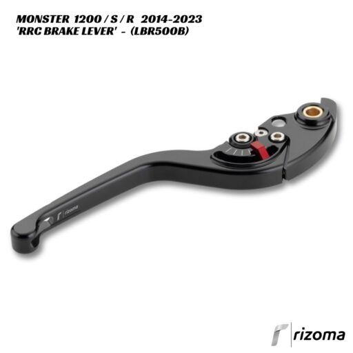 Rizoma RRC Adjustable Brake Lever - LBR500B - Ducati Monster 1200 / S / R 2014-2023