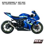 SC-Project CR-T Slip-On & Titanium Link Pipe - S16A-T36 - Suzuki GSXR1000 / R 2017-2023