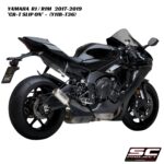 SC-Project CR-T Slip-On With Titanium Mesh - Y11B-T36 - Yamaha R1 / R1M 2017-2019