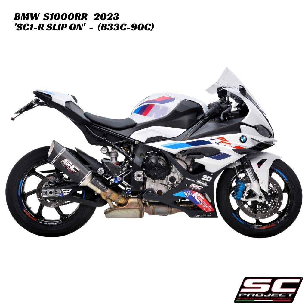 SC-Project SC1-R Carbon Fiber Slip-On - B33C-90C - BMW S1000RR / M1000RR 2023