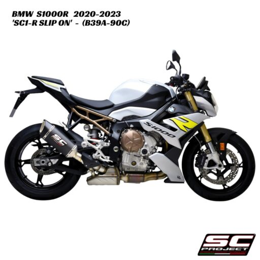 SC-Project SC1-R Carbon Fiber Slip-On - B39A-90C - BMW S1000R / M1000R 2020-2023