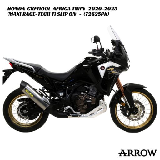 Arrow Maxi Race-Tech Titanium Slip-On - 72625PK - Honda CRF1100L Africa Twin 2020-2023