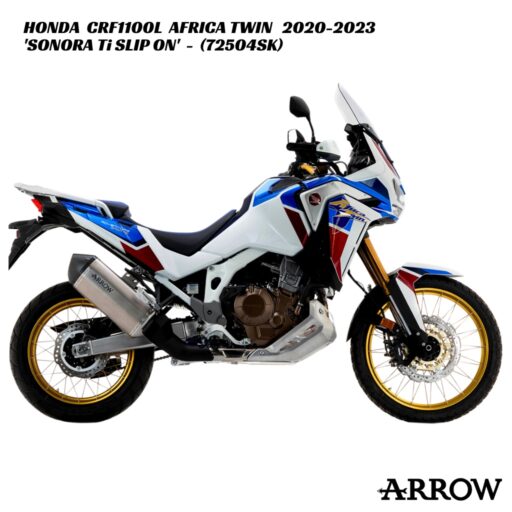 Arrow Sonora Titanium Slip-On - 72504SK - Honda CRF1100L Africa Twin 2020-2023